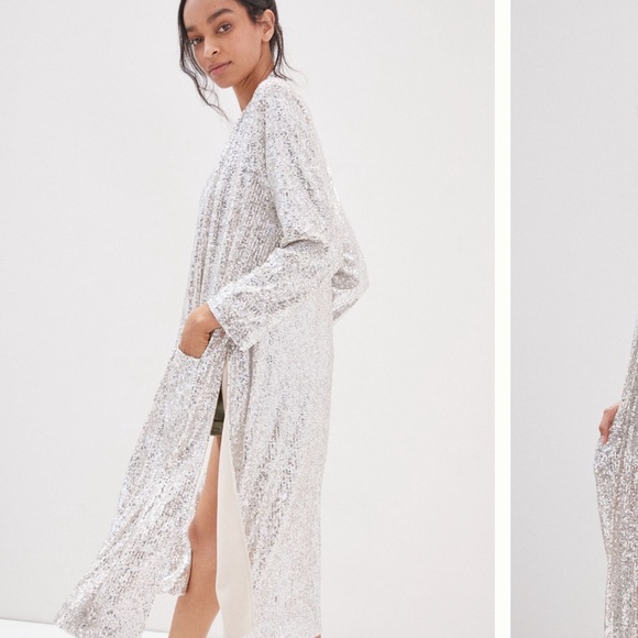 Sold ‼️Anthropologie Sequin Duster Jacket NWT - Picture 4 of 8